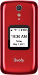 Front. Lively® - Jitterbug Flip2 Cell Phone for Seniors - Red.