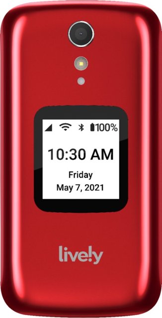 Front Zoom. Lively™ - Jitterbug Flip2 Cell Phone for Seniors - Red.