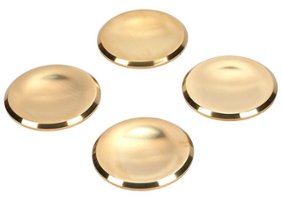 JennAir - Set of 4 Large Burner Caps for Range - Gold - Front_Zoom