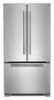 JennAir - RISE 21.9 Cu. Ft. French Door Counter-Depth Refrigerator with Gourmet Bay drawer and TriSensor Climate Control - Stainless Steel