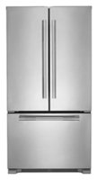 JennAir - RISE 21.9 Cu. Ft. French Door Counter-Depth Refrigerator with Gourmet Bay drawer and TriSensor Climate Control - Stainless steel - Front_Zoom