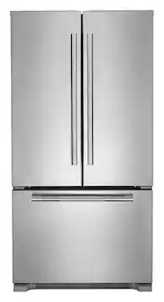 JennAir - RISE 21.9 Cu. Ft. French Door Counter-Depth Refrigerator with Gourmet Bay drawer and TriSensor Climate Control - Stainless Steel