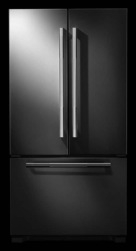 Alt View 12. JennAir - RISE 21.9 Cu. Ft. French Door Counter-Depth Refrigerator with Gourmet Bay drawer and TriSensor Climate Control - Stainless Steel.