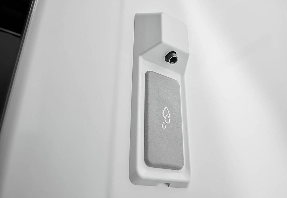 Alt View 19. JennAir - RISE 21.9 Cu. Ft. French Door Counter-Depth Refrigerator with Gourmet Bay drawer and TriSensor Climate Control - Stainless Steel.