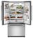 Alt View Zoom 1. JennAir - RISE 21.9 Cu. Ft. French Door Counter-Depth Refrigerator with Gourmet Bay drawer and TriSensor Climate Control - Stainless steel.
