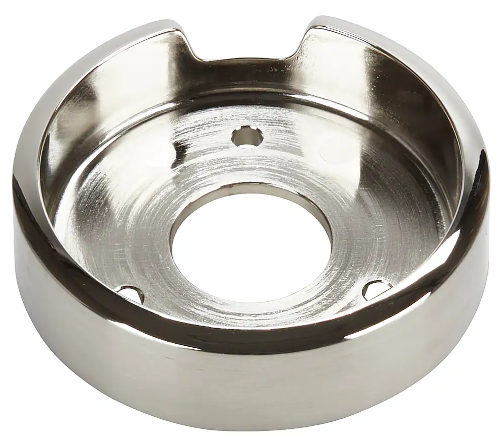 Front. JennAir - Control Knob Bezel for Range Oven - Silver.