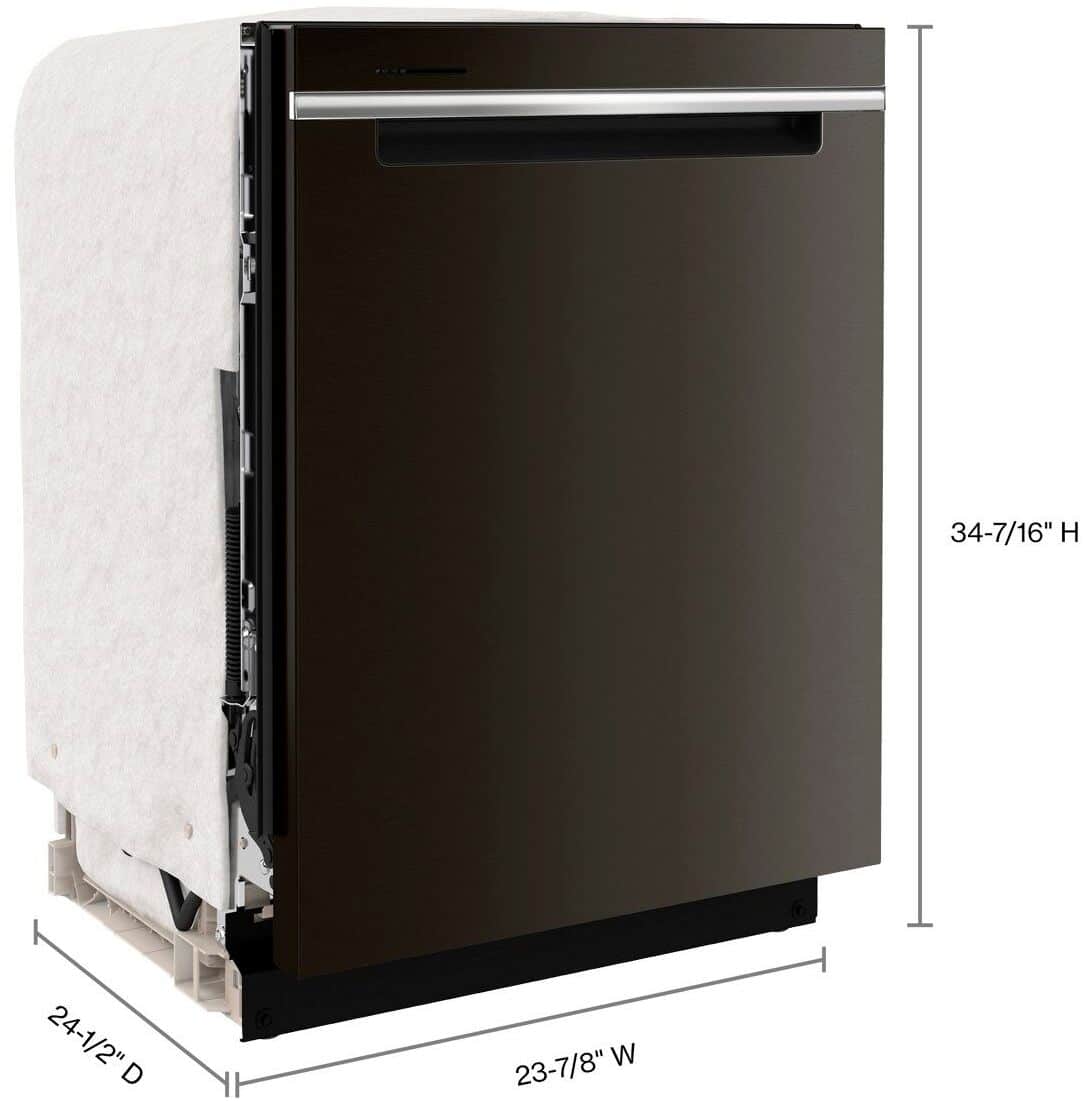 Alt View 16. Whirlpool - 24" Top Control Built-In Dishwasher with Stainless Steel Tub, Large Capacity, 3rd Rack, 47 dBA - Black Stainless Steel.