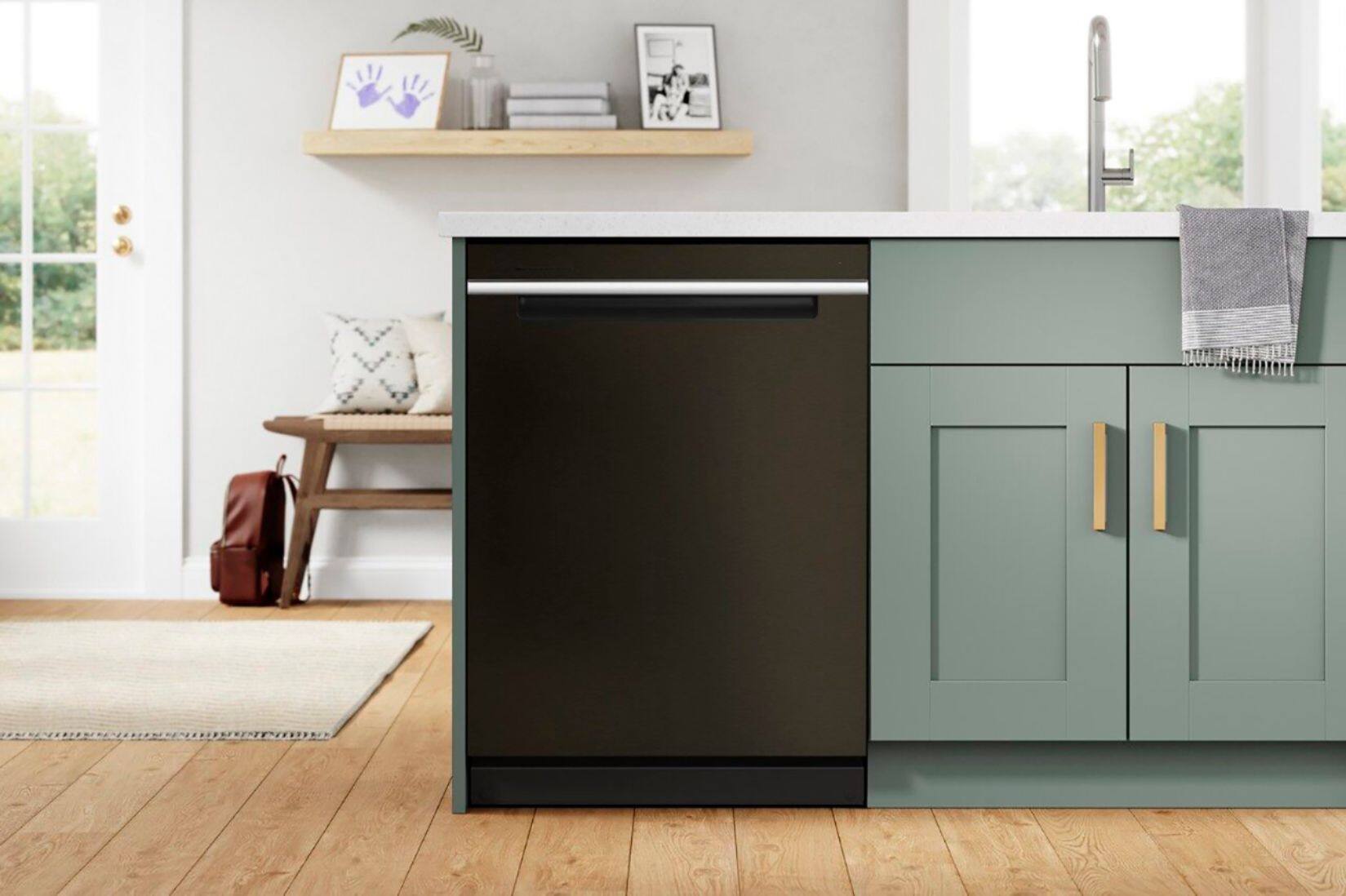 Alt View 20. Whirlpool - 24" Top Control Built-In Dishwasher with Stainless Steel Tub, Large Capacity, 3rd Rack, 47 dBA - Black Stainless Steel.