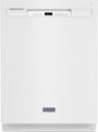 Front Zoom. Maytag - 24" Front Control Built-In Dishwasher with Stainless Steel Tub, Dual Power Filtration, 50 dBA - White.