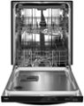 Alt View Zoom 1. Whirlpool - 24" Top Control Built-In Dishwasher with Stainless Steel Tub, Large Capacity, 3rd Rack, 47 dBA - Black stainless steel.