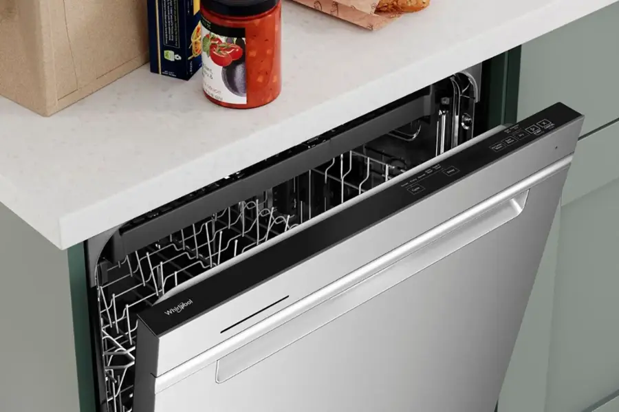 Alt View 19. Whirlpool - 24" Top Control Built-In Stainless Steel Tub Dishwasher with 3rd Rack, FingerPrint Resistant, and 47 dBA - Stainless Steel.