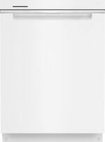 Whirlpool - 24" Top Control Built-In Dishwasher with Stainless Steel Tub, Large Capacity, 3rd Rack, 47 dBA - White - Front_Standard