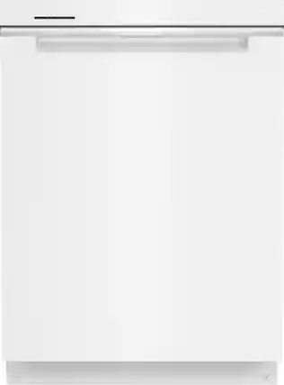 Front. Whirlpool - 24" Top Control Built-In Stainless Steel Tub Dishwasher with 3rd Rack, Large Capacity, 47 dBA - White.