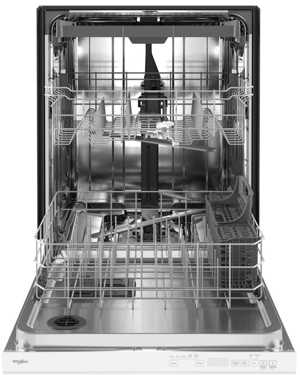 Alt View 2. Whirlpool - 24" Top Control Built-In Stainless Steel Tub Dishwasher with 3rd Rack and 47 dBA - White.
