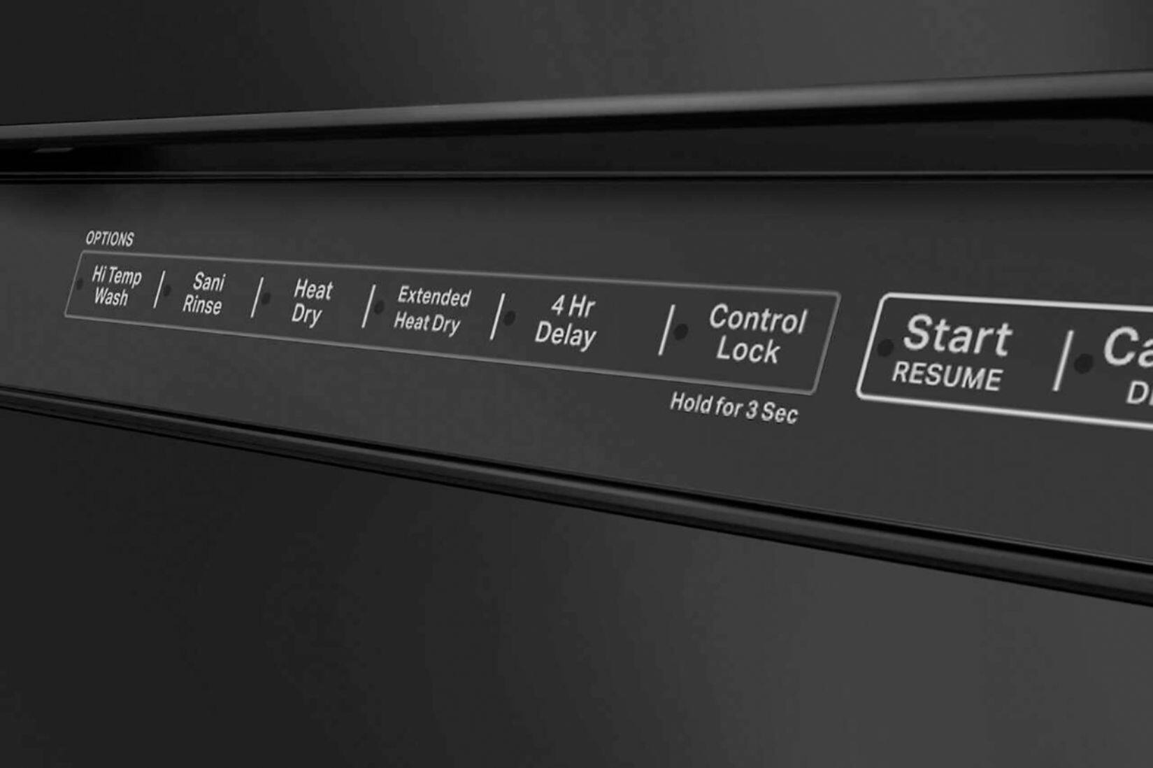 Alt View 18. KitchenAid - 24" Front Control Built-In Dishwasher with Stainless Steel Tub, PrintShield Finish, 3rd Rack, 39 dBA - Black Stainless Steel.