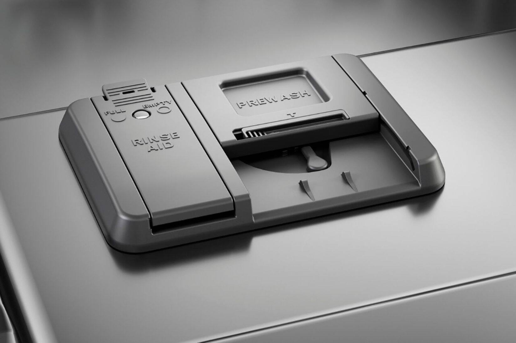 Alt View 23. KitchenAid - 24" Front Control Built-In Dishwasher with Stainless Steel Tub, PrintShield Finish, 3rd Rack, 39 dBA - Black Stainless Steel.