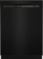 Front Zoom. KitchenAid - 24" Front Control Built-In Dishwasher with Stainless Steel Tub, ProWash Cycle, 3rd Rack, 39 dBA - Black.