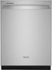 Whirlpool - 24" Top Control Built-In Dishwasher with Stainless Steel Tub, Large Capacity, 3rd Rack, 47 dBA - Stainless steel