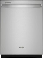 Whirlpool - 24" Top Control Built-In Stainless Steel Tub Dishwasher with 3rd Rack and 47 dBA - Stainless Steel - Front_Zoom
