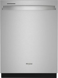 Whirlpool - 24" Top Control Built-In Stainless Steel Tub Dishwasher with 3rd Rack and 47 dBA - Stainless steel - Front_Zoom