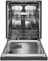 Alt View Zoom 1. KitchenAid - 24" Front Control Built-In Dishwasher with Stainless Steel Tub, PrintShield Finish, 3rd Rack, 39 dBA - Stainless steel.
