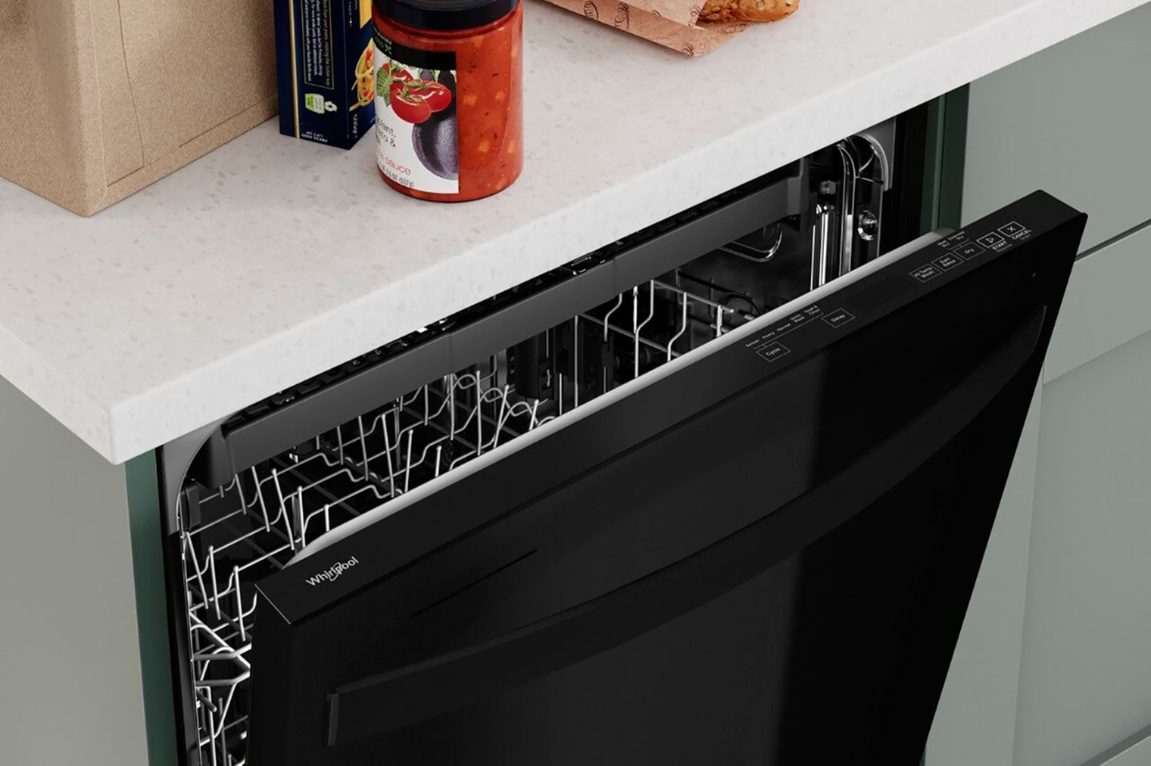 Whirlpool 24" Top Control Built-In Dishwasher with Stainless Steel Tub Dishwasher With Stainless Steel Tub And Racks