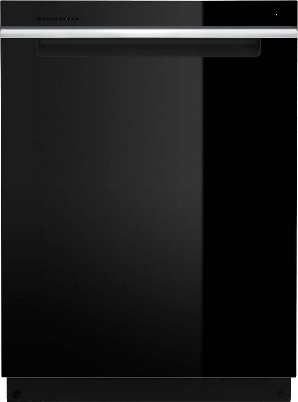 Front. Whirlpool - 24" Top Control Built-In Stainless Steel Dishwasher with 3rd Rack and 47 dBA - Black.