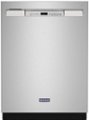 Front Zoom. Maytag - 24" Front Control Built-In Dishwasher with Stainless Steel Tub, Dual Power Filtration, 50 dBA - Stainless steel.