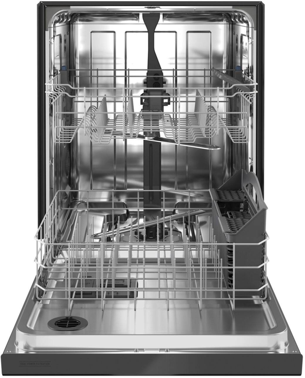 Alt View 12. Maytag - 24" Front Control Built-In Dishwasher with Stainless Steel Tub, Dual Power Filtration, 50 dBA - Black.