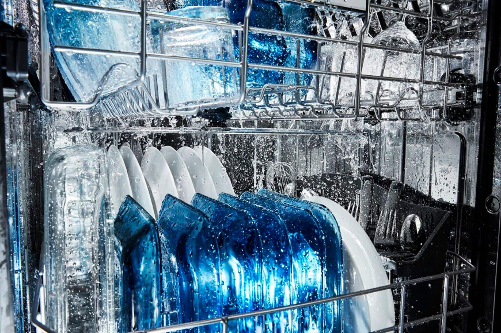 Alt View 21. Maytag - 24" Front Control Built-In Dishwasher with Stainless Steel Tub, Dual Power Filtration, 50 dBA - Black.