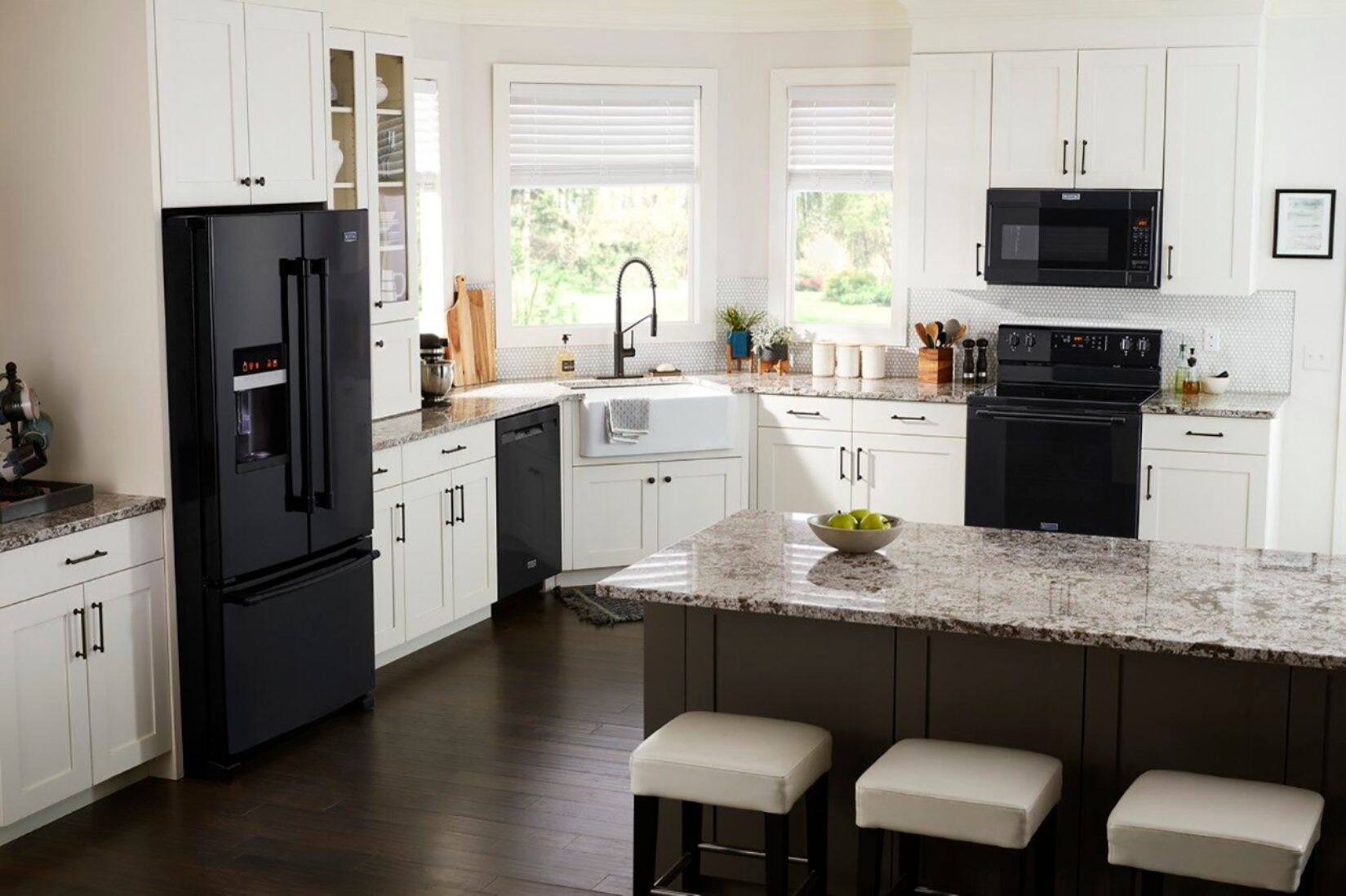 Alt View 29. Maytag - 24" Front Control Built-In Dishwasher with Stainless Steel Tub, Dual Power Filtration, 50 dBA - Black.