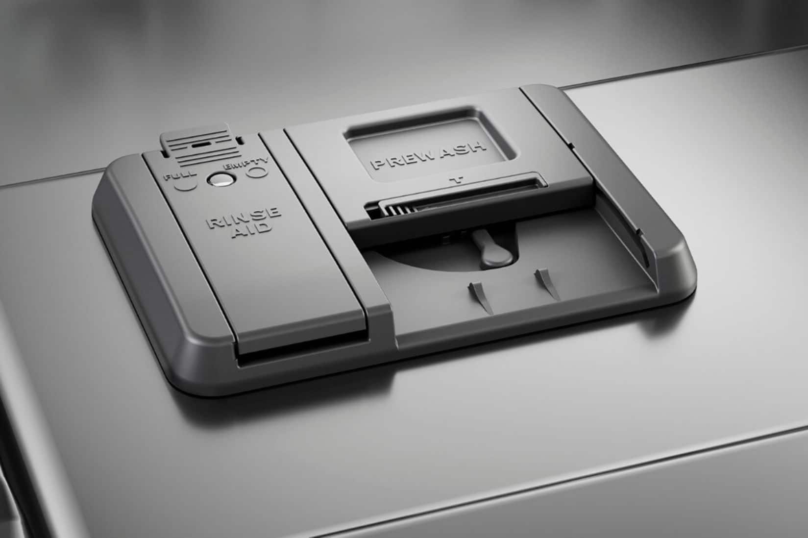 Alt View 25. KitchenAid - 24" Front Control Built-In Dishwasher with Stainless Steel Tub, ProWash Cycle, 3rd Rack, 39 dBA - White.