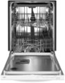Alt View 1. Whirlpool - 24" Top Control Built-In Dishwasher with Stainless Steel Tub, Large Capacity, 3rd Rack, 47 dBA - White.