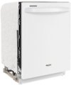 Left. Whirlpool - 24" Top Control Built-In Dishwasher with Stainless Steel Tub, Large Capacity, 3rd Rack, 47 dBA - White.
