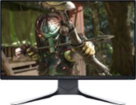 Front Zoom. Alienware - Geek Squad Certified Refurbished 24.5" IPS LED FHD FreeSync and G-SYNC Compatible Monitor - Lunar Light.
