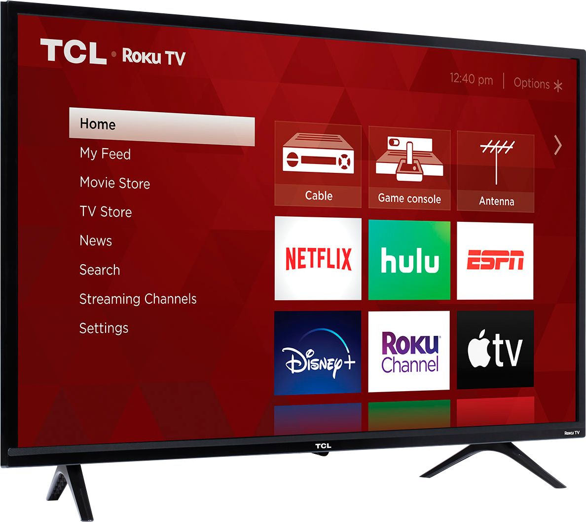 Angle View: TCL - 32” Class 3-Series 720P HD LED Roku Smart TV – 32S335