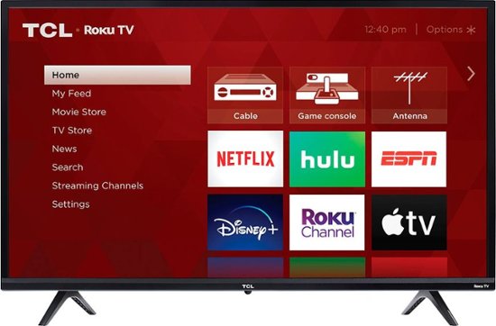 Front Zoom. TCL - 32” Class 3-Series 720P HD LED Roku Smart TV – 32S335.