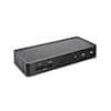 Front. Kensington - SD4900P USB-C and USB 3.0 10Gbps Triple 4K Hybrid Dock - 135W adapter - DP & HDMI - Win/Mac/Chrome - Black.
