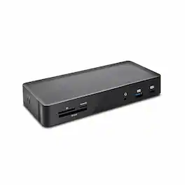 Kensington - Refurbished Excellent - SD4900P USB-C and USB 3.0 10Gbps Triple 4K Hybrid Dock - 135W adapter - DP & HDMI - Win/Mac/Chrome - Black