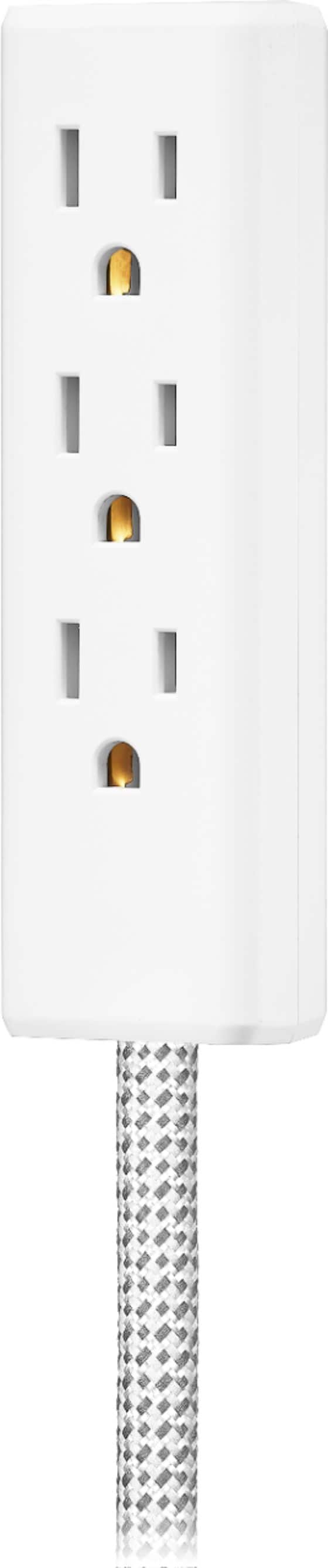 Alt View 12. Insignia™ - 12' 3-Outlet Extension Cable - White.