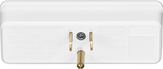 Insignia™ - 3-Plug Outlet Extender - White_3