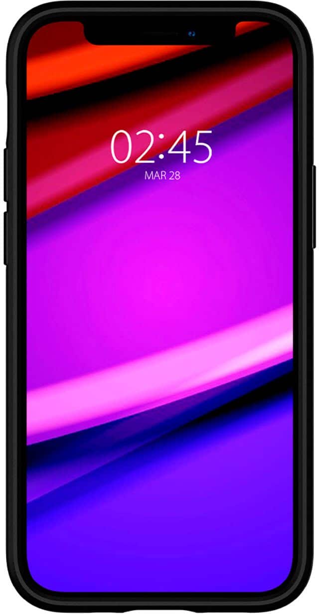 Alt View 1. Spigen - Core Armor Case for Apple iPhone 12/12 Pro - Black.