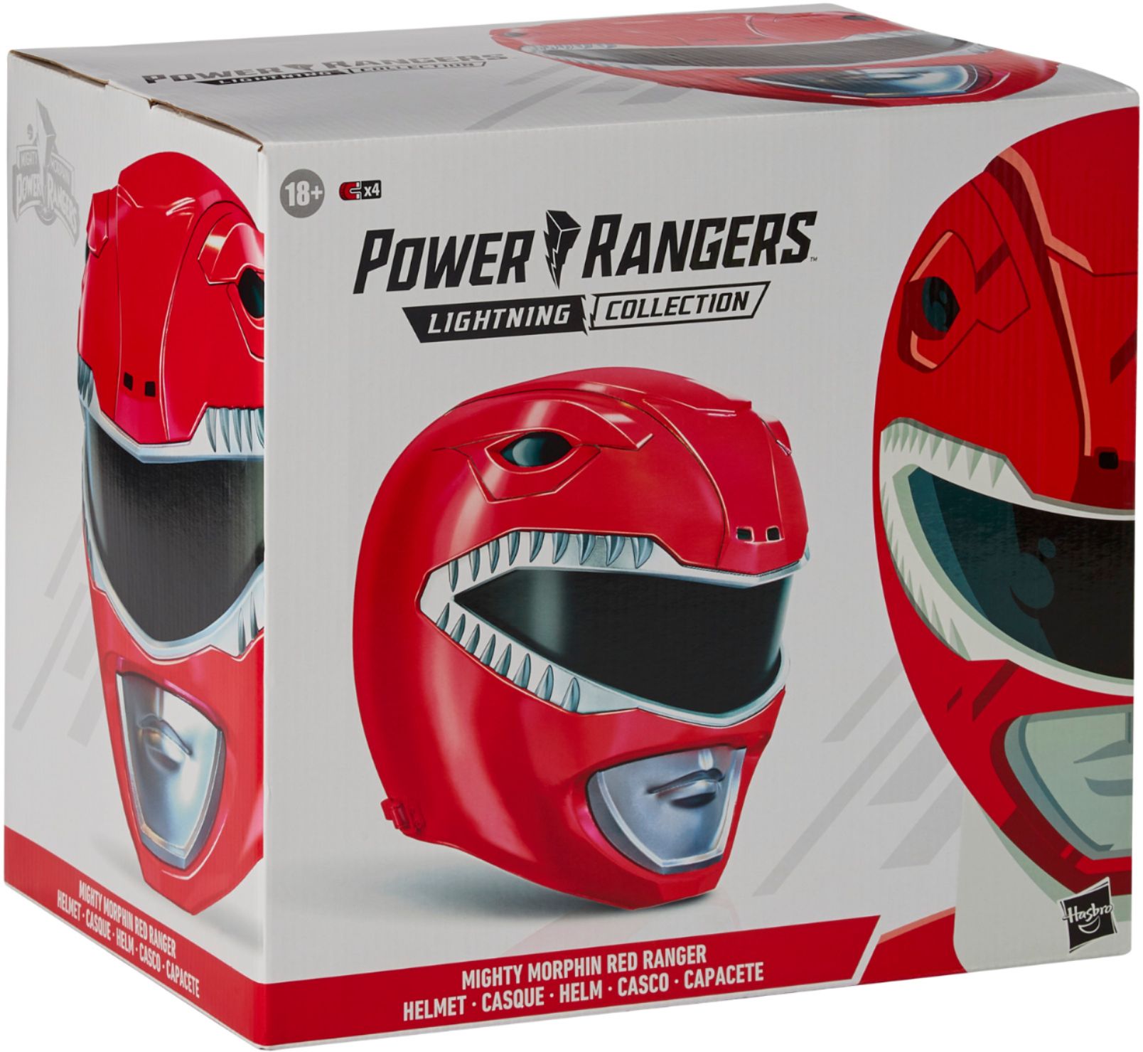 Power Rangers Lightning Collection Mighty Morphin Red Ranger Helmet ...