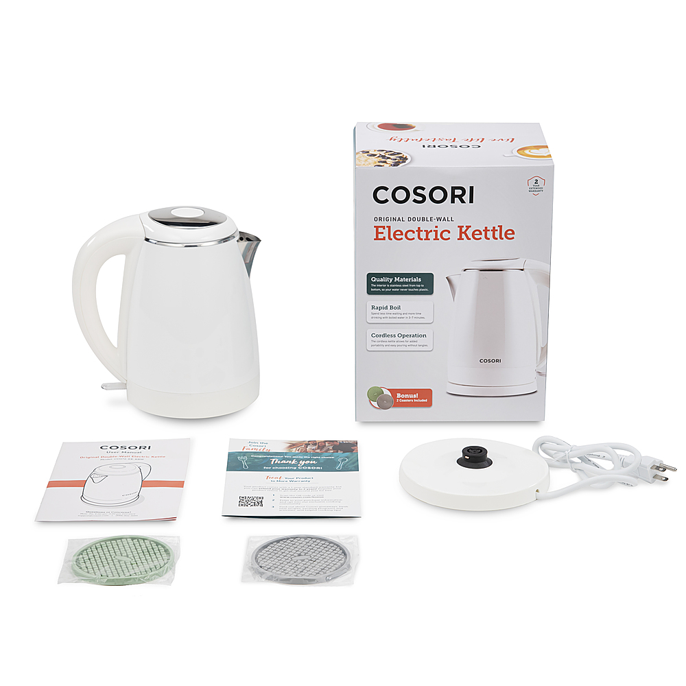 Courant 1 Liter Cordless Electronic Kettle - White, 1 - Fry's Food Stores