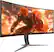 Left. AOC - CU34G2XP 34" VA Curved Gaming Monitor, WQHD (3440x1440), 180Hz, 1ms, Freesync, HDR 400 - Black/Silver/Red.