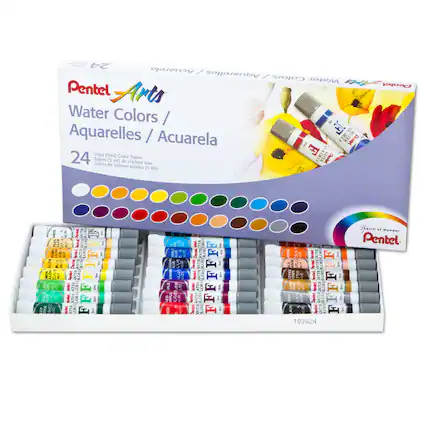 24 Acuarela Aquarelles Colors Water Colors / Aquarelles / Acuarela Pentel Arts Water Colors / Aquarelles / Acuarela Vivid (5ml) Color Tubes de couleur Tubos de colores vividos (5 ml) 24 Tubes
Pentel Arts
Water Colors / Aquarelles / Acuarela
24 Vivid (5ml) Color Tubes
Tubos de colores vividos (5 ml)
Spirit of Wonder Pentel
103024