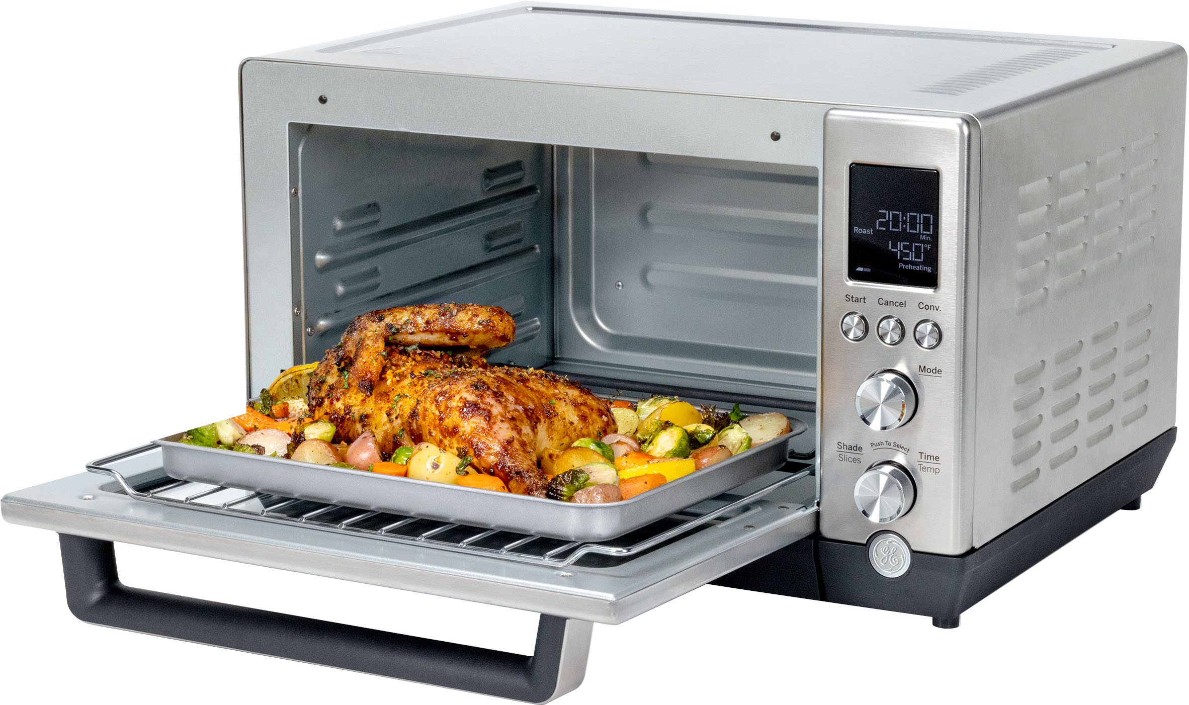 Mondawe 6-Slice Silver Convection Toaster Oven (-Watt) in the Toaster Ovens  department at