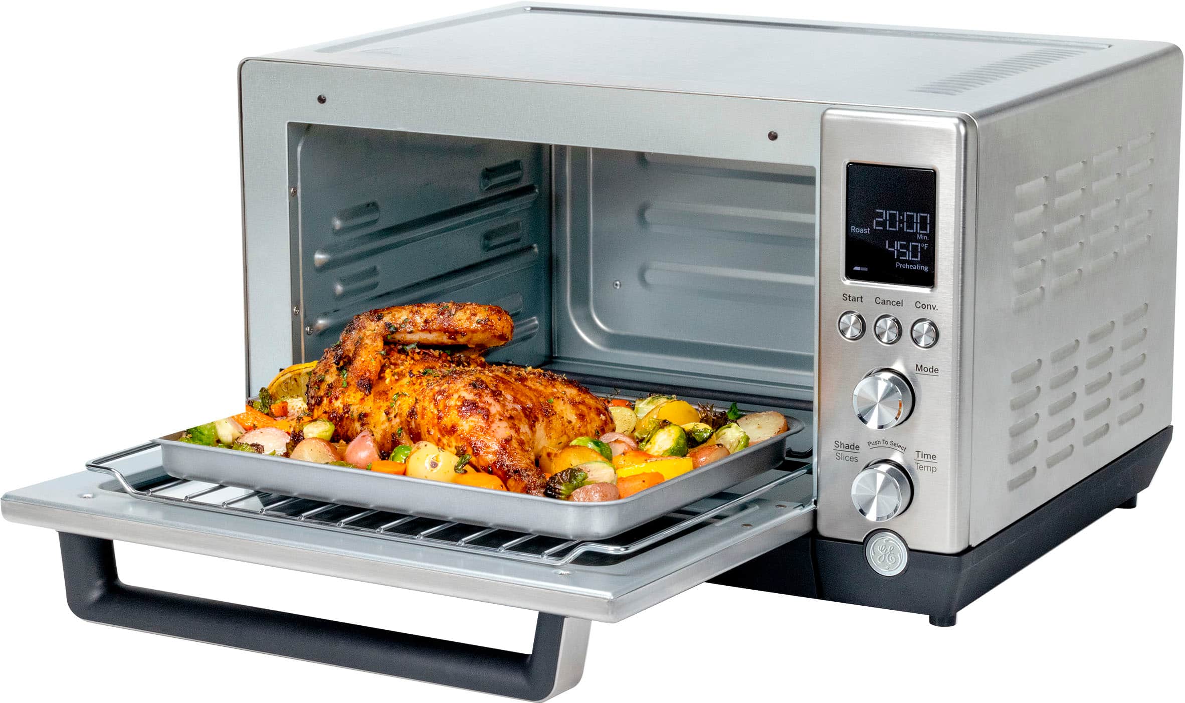 Alt View 16. GE - Quartz 6-Slice Toaster Oven with Convection Bake.
