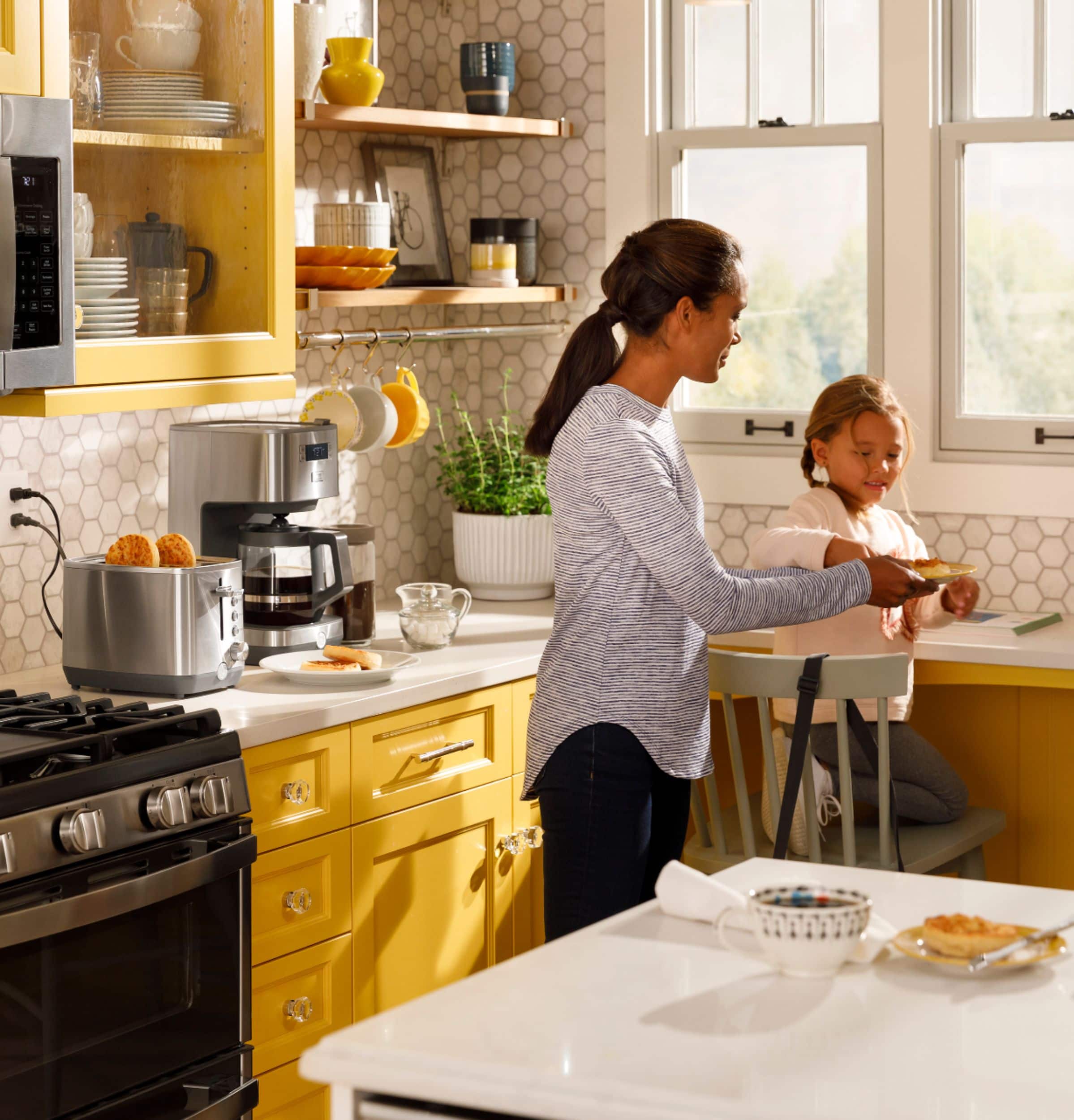 Alt View 16. GE - 2-Slice Toaster - Stainless Steel.