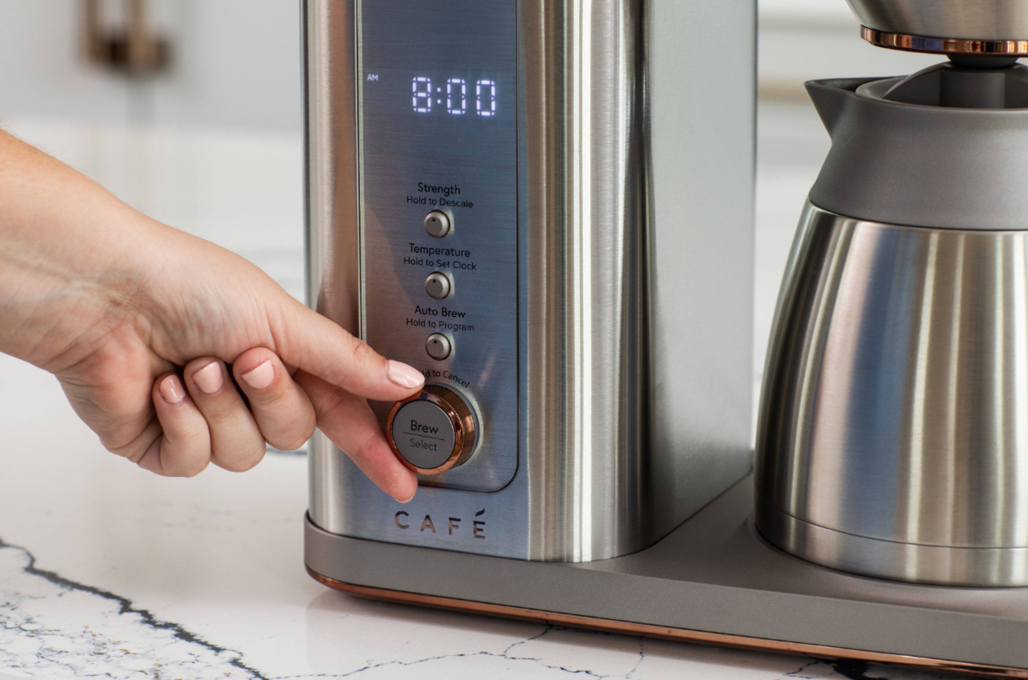 Alt View 18. Café - Smart Drip 10-Cup Coffee Maker with WiFi - Brushed Stainless Steel.